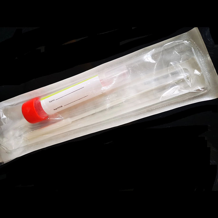 Nasal Nylon Flocked Hisopo de recogida de muestras de garganta con tubo