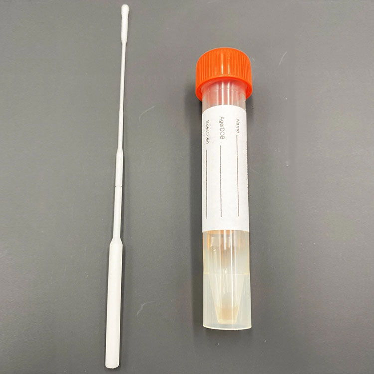 Hisopo de recogida de muestras de garganta con tubo