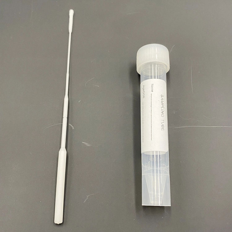 Hisopo de recogida de muestras de garganta con tubo